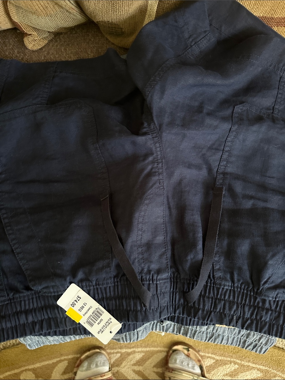 L.L. Bean Men's Navy Drawstring Jogger Pants